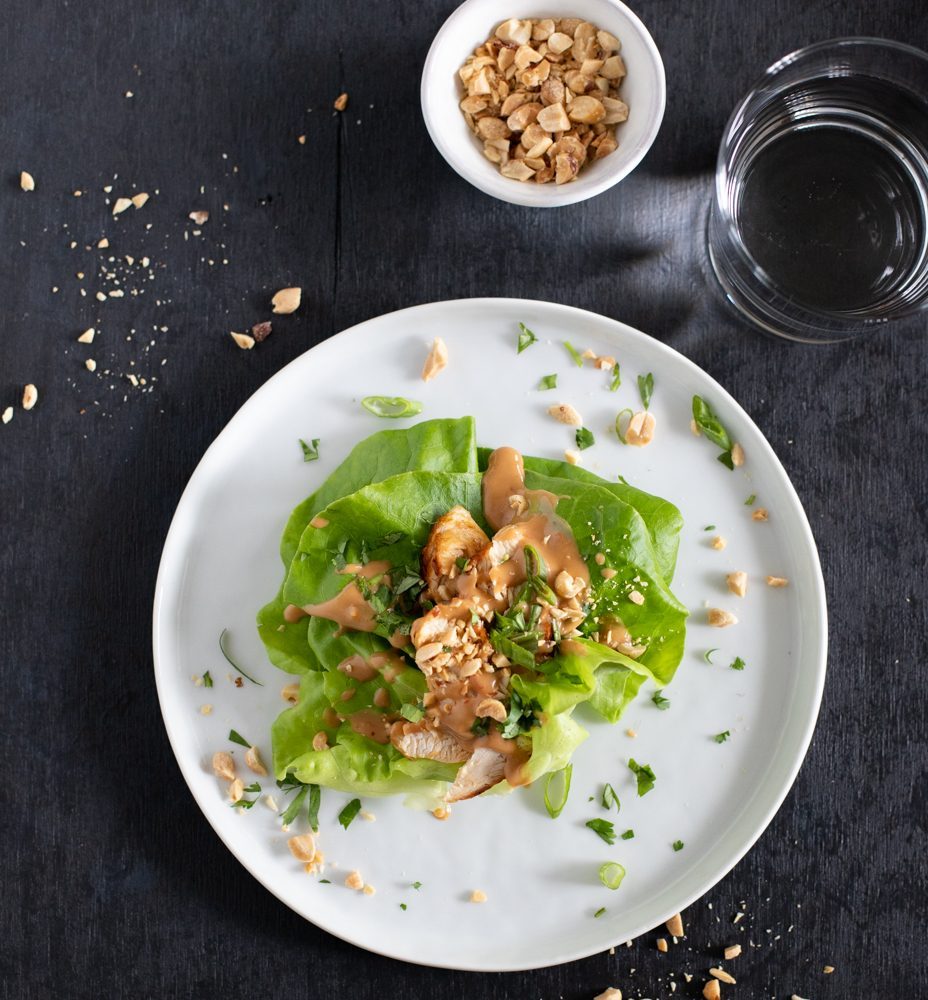 Peanut Chicken Lettuce Wraps 3