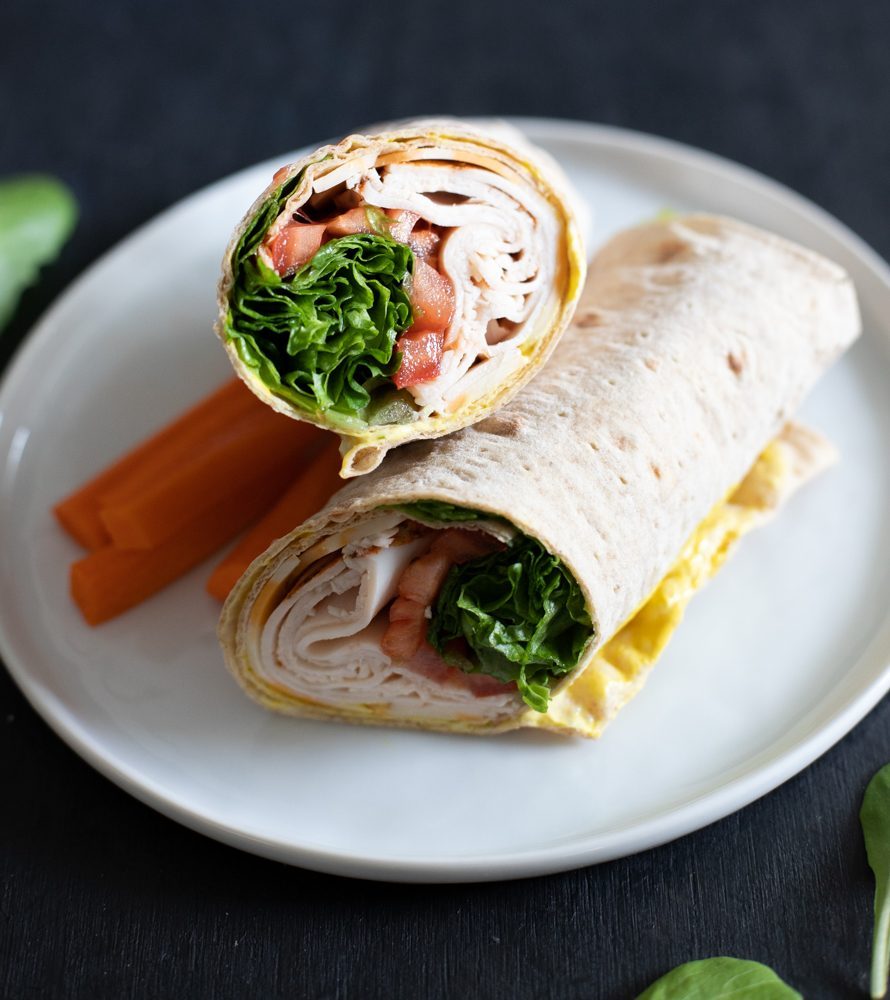 Turkey & Cheese Lavash Wrap Revol Greens