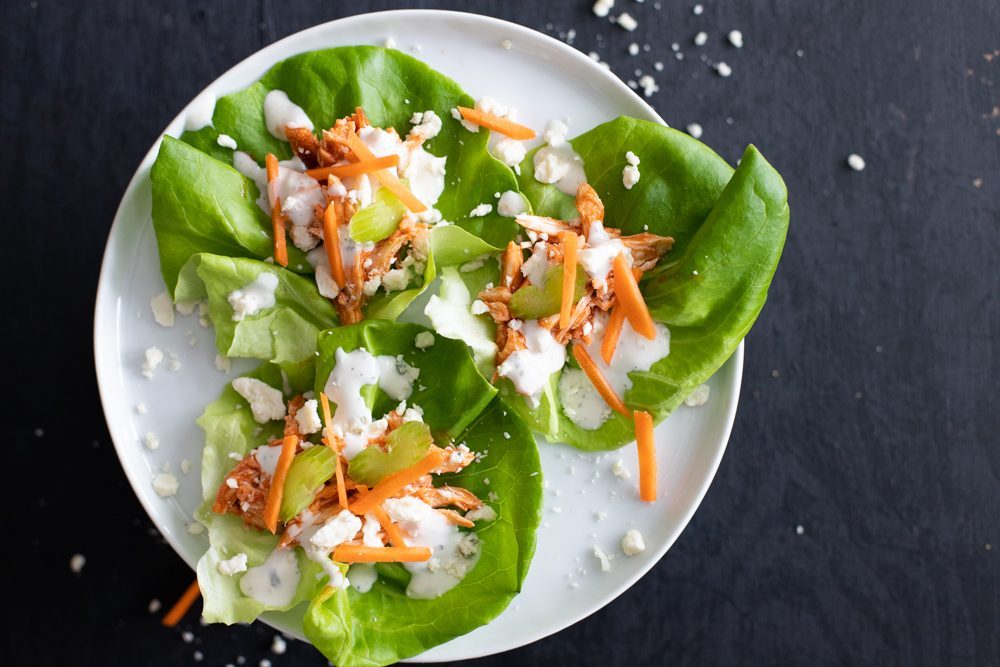 Buffalo chicken lettuce cups 2