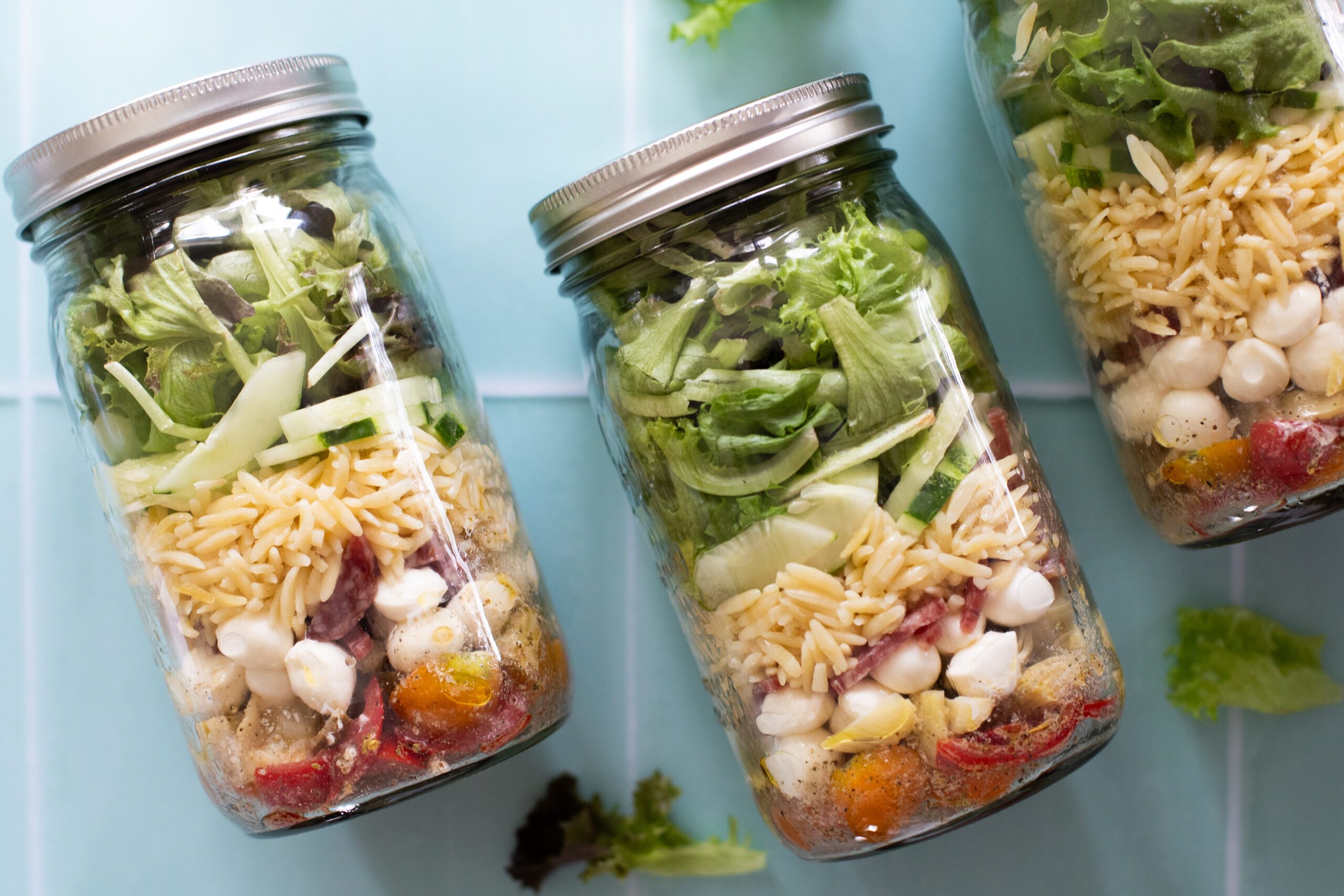 Italian Antipasto Salad in a Jar Revol Greens